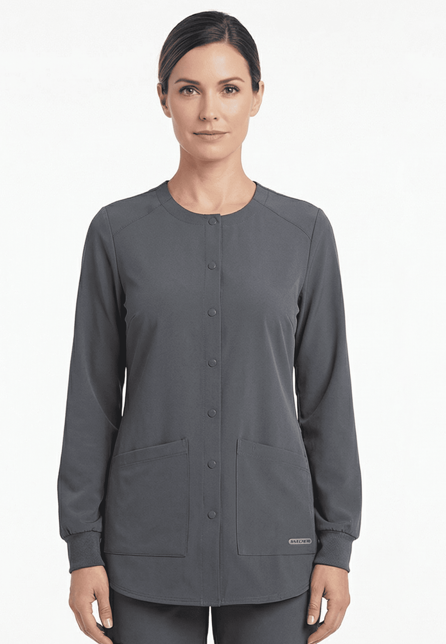 SK401L جاكيت طبي نسائي سكيتشرز طويلWarm-Up - دكتور هاوس للأزياء الطبية