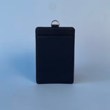 حامل بطاقة من الجلد رأسي - Black