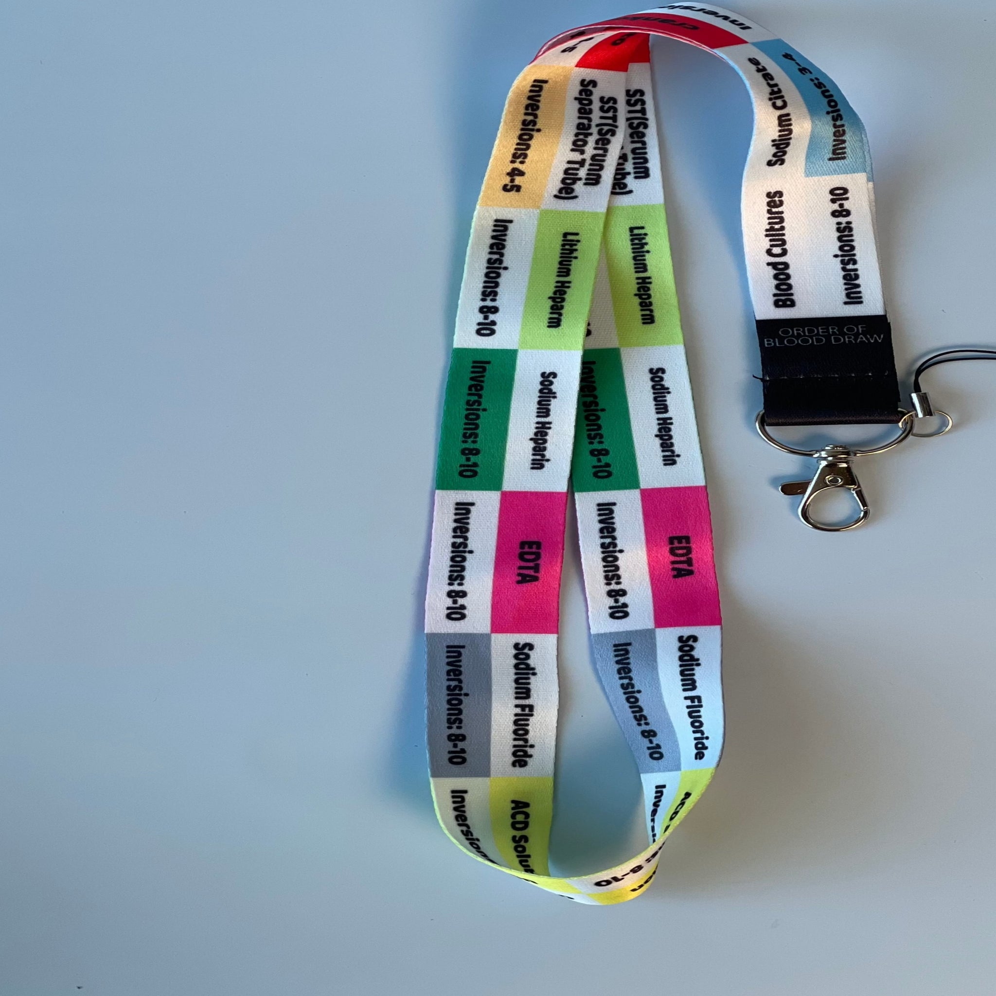 سلسال حامل بطاقة للمعامل والكيمياء متعدد الألوان