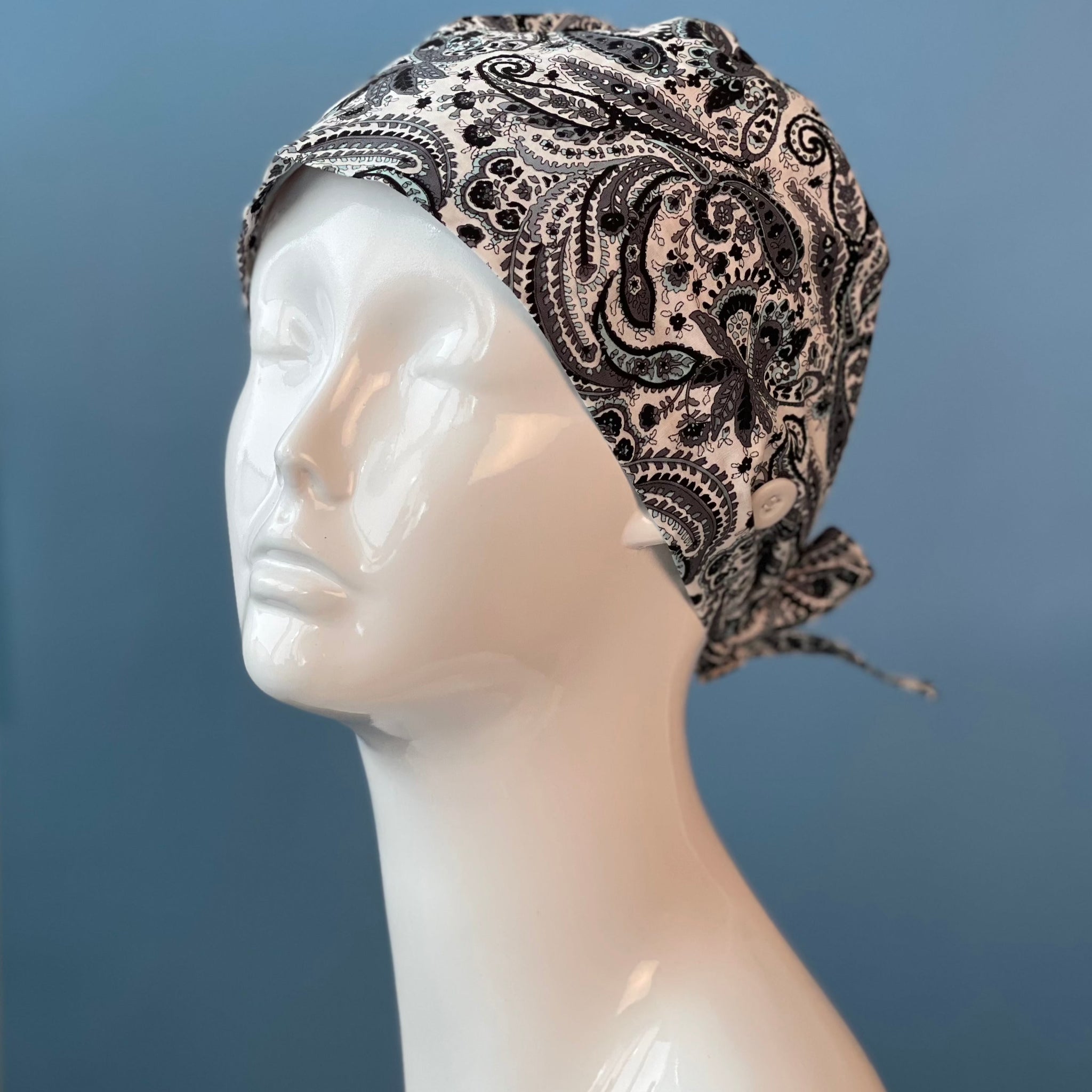 غطاء رأس طبي برسومات أنيقة Gray