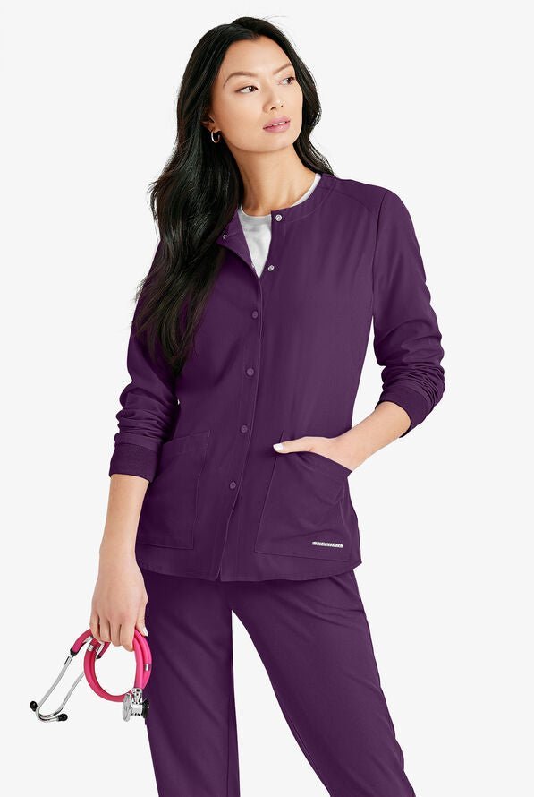 Women’s Warm-Up Scrub Jacket With Eco-Friendly Stretch Fabric SK401 