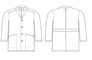 SKC969 لابكوت سكيتشرز إيمرج الرجاليLabcoat - دكتور هاوس للأزياء الطبية