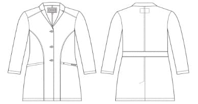 SKC970 لابكوت فلوريش سكيتشرز  النسائيLabcoat - دكتور هاوس للأزياء الطبية